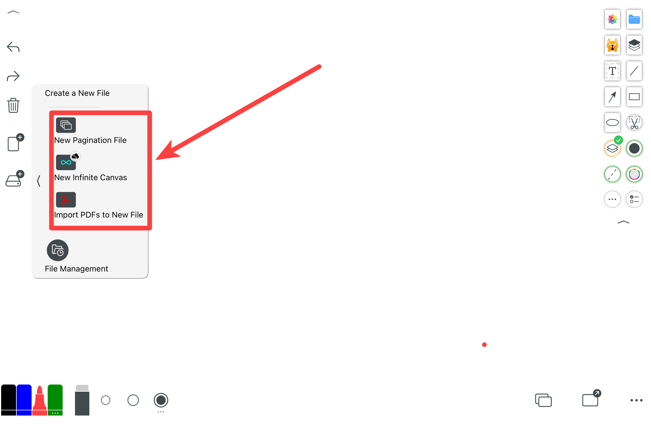 1.5 New File & History