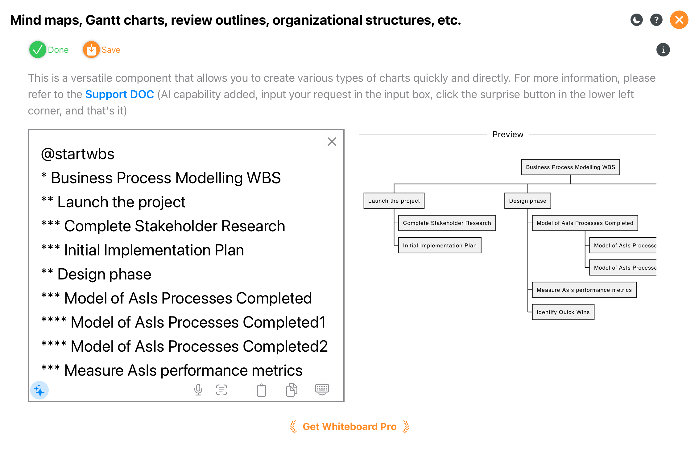 WBS / Org Chart